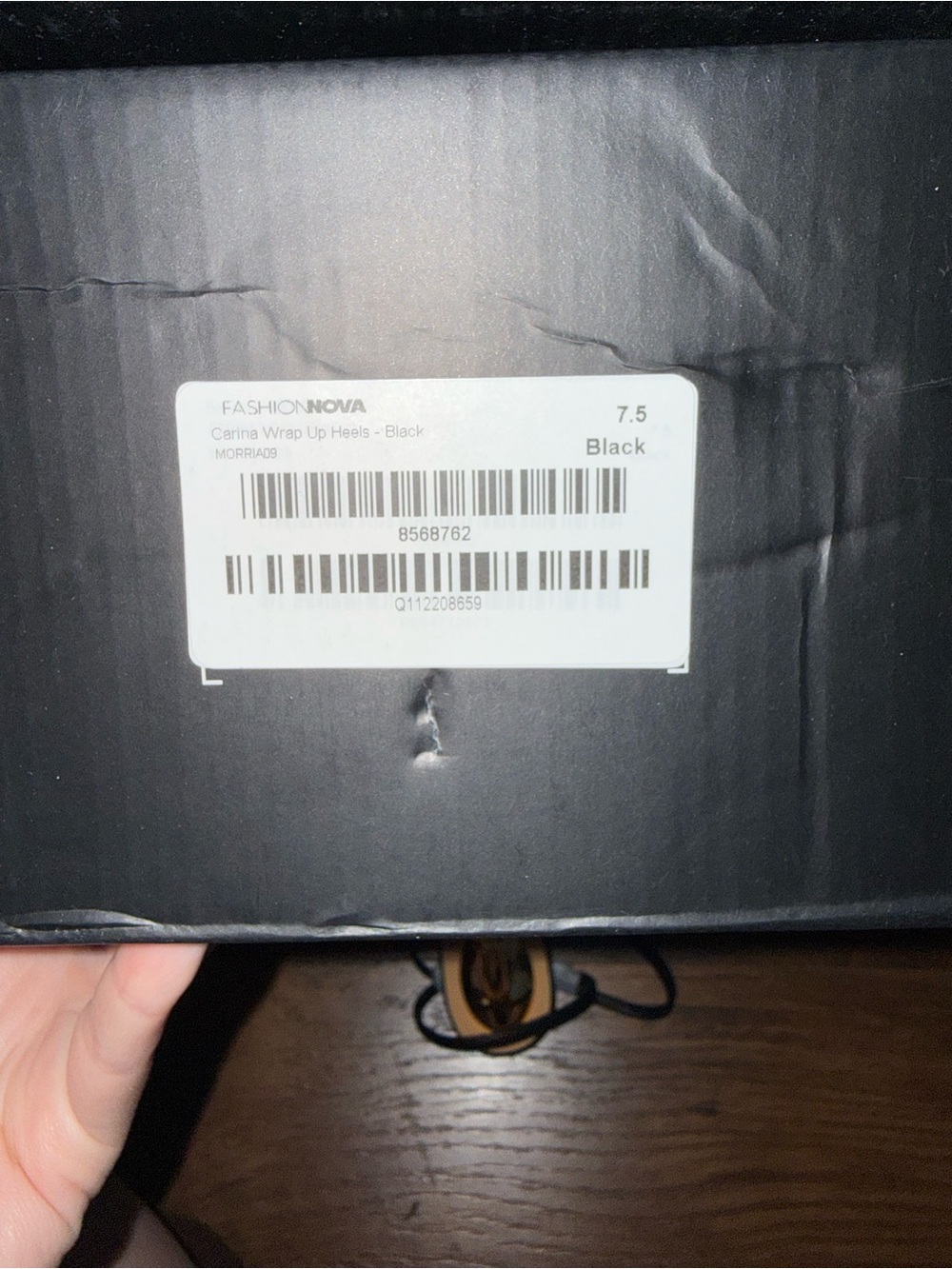 Fashion Nova Carina Wrap Up Heels-Black - Picture 4 of 4